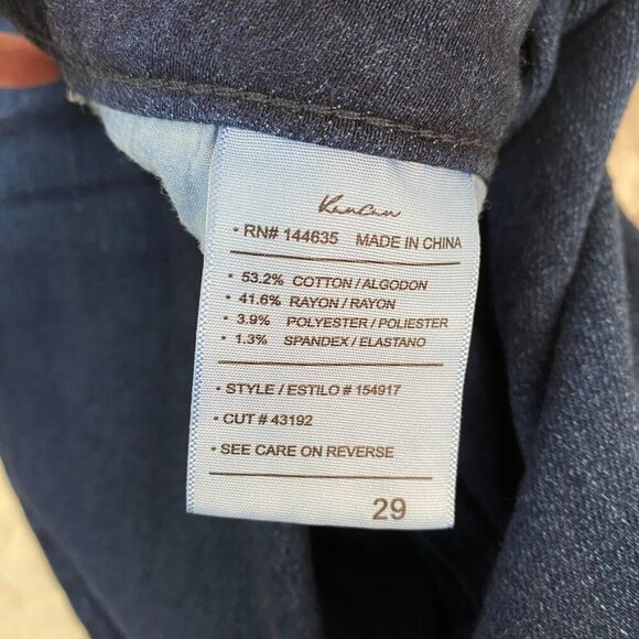 KanCan Jeans Tapered Leg with Ankle Split Size 29 Blue Jeans - Picture 7 of 11